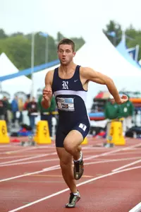 Philip Adam is currently in 10th place after the first day of the decathlon at the NCAA Outdoor Track and Field Championships.