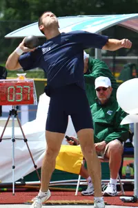 Philip Adam earned All-America recognition in the decathlon at the NCAA Outdoor Track and Field Championships.