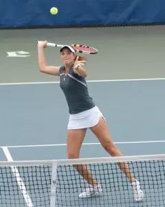 Rice University's Ana Guzman, along with freshman Dominique Harmath, have advanced to the semifinals of the Racquet Club Collegiate Invitational.