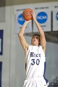 File: David Chadwick was the only Rice player to score in double figures. He had 10 points.