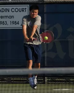 Isama Tachibana advanced to the Round of 32 singles and also teamed with Jonathan Chang to advance in doubles play at the ITA Regional taking place at Texas A&M.
