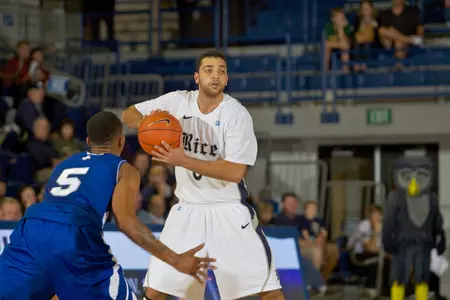 Ahmad Ibrahim scored a career-high 19 points in the Owls' 78-66 win over HBU.