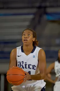 Christal Porter scored a career-high 18 points in the game vs. Texas State.
