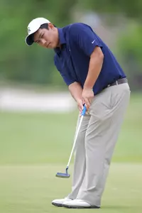 Jeff Wibawa (pictured) and Michael Whitehead both shot 74s Monday to lead Rice at the Conference USA Men's Golf Championship.