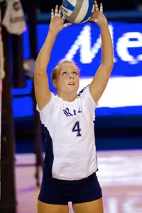 Setter Megan Murphy and the Rice Owls host Houston on Tuesday.