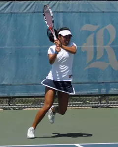 Kim Anicete opened play at the Texas Longhorns Women's Invitational with a win over UT's Maya Zein.