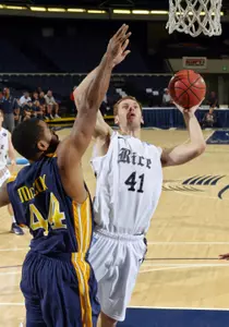 <b>Seth Gearhart</b> scored eight points for Rice on Sunday.