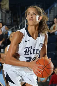 Jessica Kuster led the Owls with 21 points and 12 rebounds.