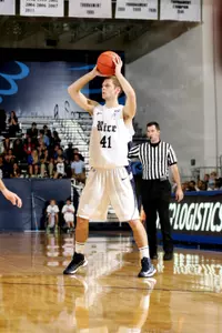 Seth Gearhart hauled in seven rebounds against Hartford.