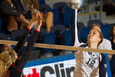 Laurie McNamara had 15 kills and was named All-tournament