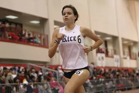 Allie Schaich anchored Rice's third-placed distance medley team.