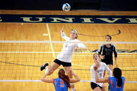 Jillian Humphrey had 14 kills against the Mean Green on Sunday.