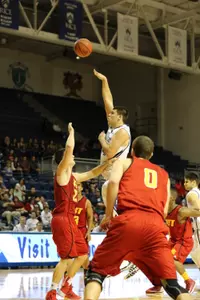 <b>Andrew Drone</b> hauled in five rebounds and scored four points in his collegiate debut.