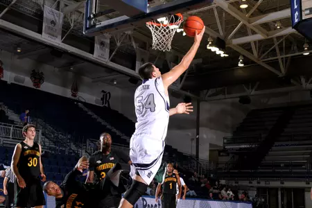 <b>Andrew Drone</b> tallied six points and four rebounds.