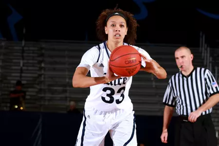 Freshman Jasmine Goodwine grabbed a career-high 11 rebounds in Rice's 57-52 win over Samford on Friday.