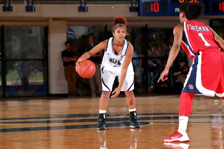 Freshman Maya Hawkins made her collegiate debut in Rice's 67-54 loss to Houston Friday.