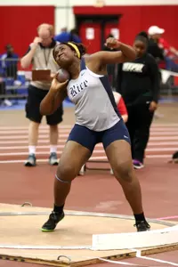 Claire Uke ranks third in C-USA in the shot put