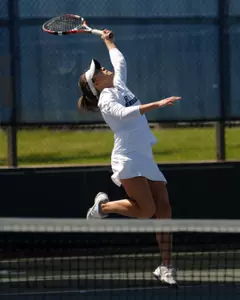 Dominique Harmath improved to 14-3 in singles