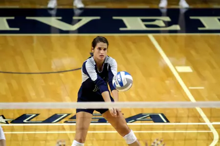Daniela Arenas' 35 digs were fourth-most in a single match in school history