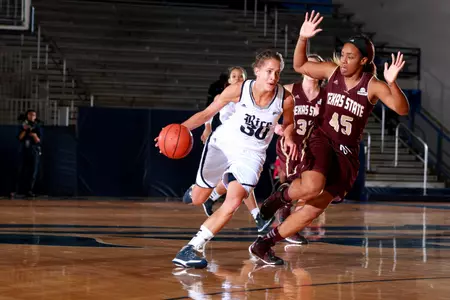 Jessica Kuster moved into third place on the Rice all-time scoring list Friday evening.