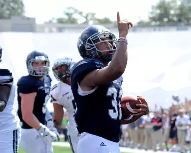 <b>Darik Dillard</b> scored two touchdowns on the ground on Saturday.
