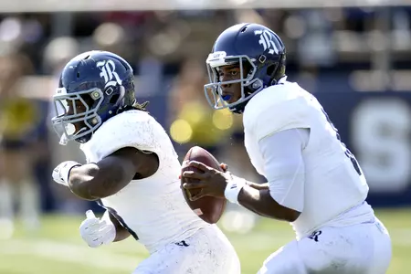 <b>Driphus Jackson</b> passed for 230 yards and ran for 66 more in the Owls' fifth-straight win.