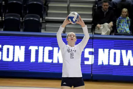 Sara Blasier and the Owls fell 3-0 to North Texas on Friday.