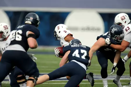 Brian Nordstrom picked up 3.5 TFL, including 2.5 sacks to key the Owls' defense