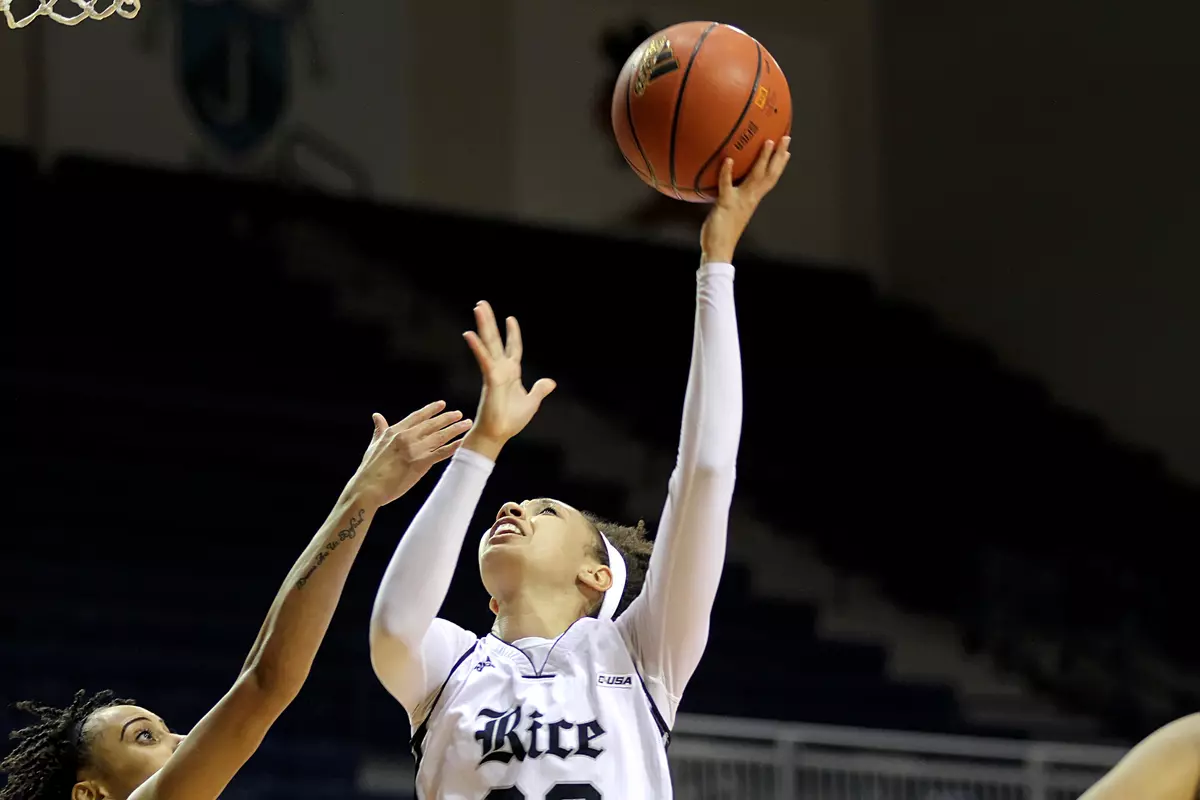 Jasmine Goodwine hit the game-winner in overtime against McNeese St. Friday night.