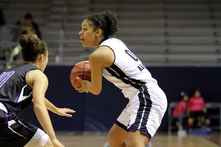 Breion Allen tied her career-high with 12 points Tuesday night at Texas.