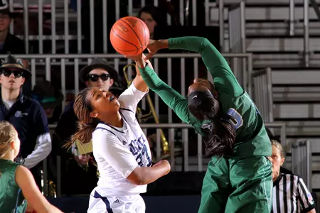 Junior Christal Porter recorded her first double-double of the season in Wednesday's win at Tulsa.