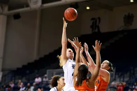 Megan Palmer scored a season-high 13 points in Wednesday's loss to ODU.