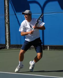Tommy Bennett held a one-set lead over 114th ranked Sam Shropshire when the match ended.