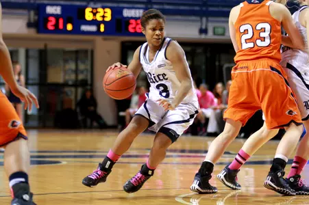 Maya Hawkins and the Owls face FIU Tuesday in the C-USA Tournament.