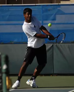 Srikar Alla extended A&M's 13th ranked Harrison Adams to three sets.