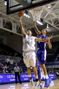 <b>Bahrom Firozgary</b> scored Rice's first points in the regular season finale.