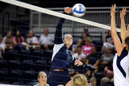 Jillian Humphrey finished with 12 kills on Friday.