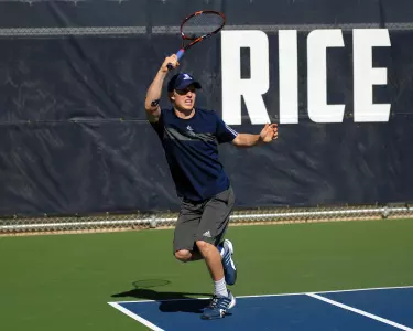 Adam Gustafsson picked up a straight set win in singles.