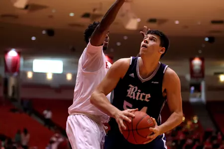 <B>Andrew Drone</b> tallied eight points and seven rebounds for the Owls on Wednesday.