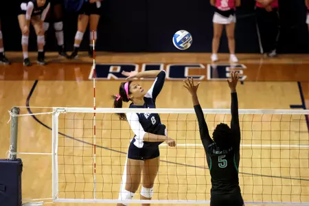 Chelsey Harris and the Owls host Southern Miss (Thursday) and WKU (Saturday) this week.