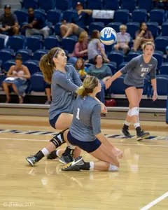 Shelby Livingstone was one of five Owls to record double-figure digs.