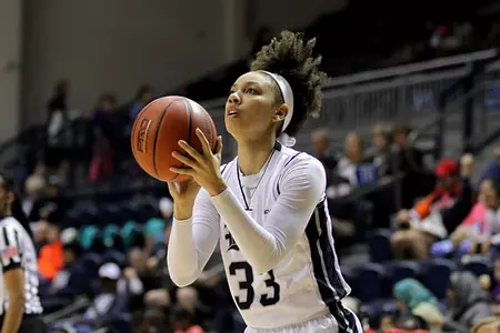 Jasmine Goodwine scored 12 points in Wednesday's loss at Texas A&M-Corpus Christi.