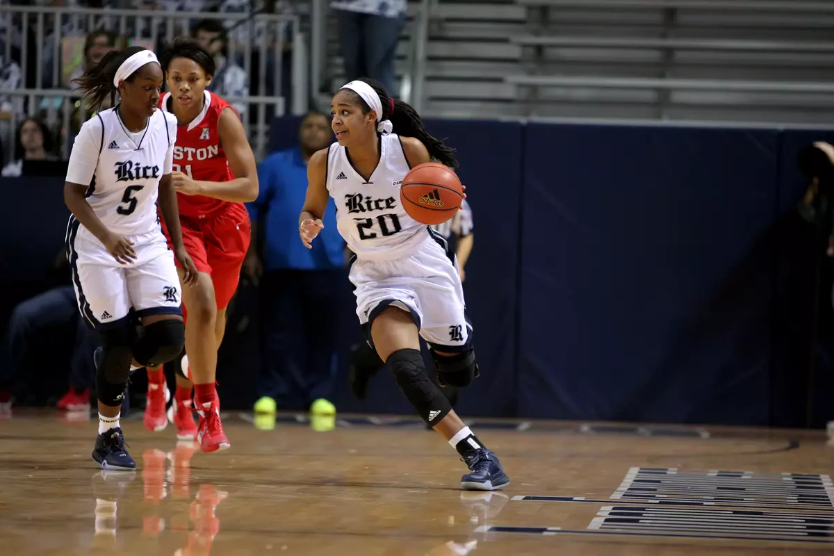 Shani Rainey scored 15 points in the Owls' loss to Loyola.