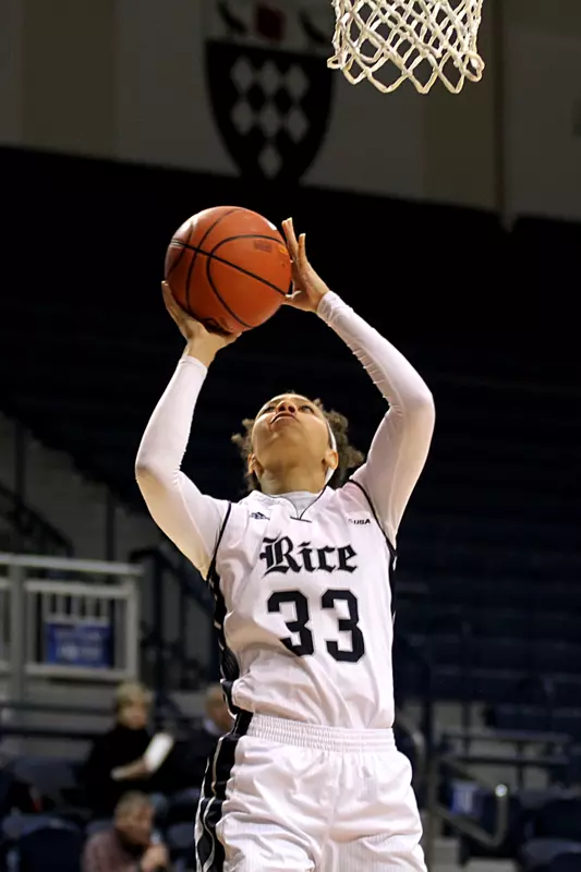 Jasmine Goodwine scored 15 points in the Owls 75-59 loss at UAB.