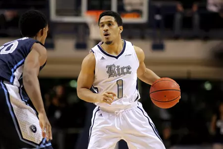 <b>Max Guercy</b> notched a double-double with 12 points and 10 assists in Thursday's win.