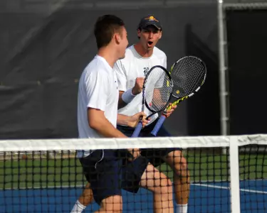 Max Andrews and David Warren downed the 13th ranked doubles team in the country.