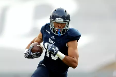 True freshman Kylen Granson had a career-high seven catches and 87 yards.