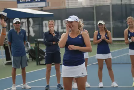 Solo Zinko was honored prior to the match on Senior Day