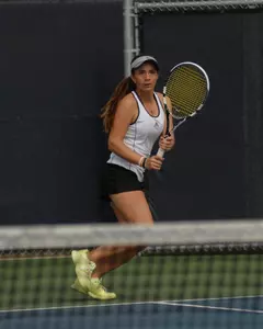 Savannah Durkin improved to a team-leading 11-3 in dual singles with a 7-5, 6-1 win on court four.