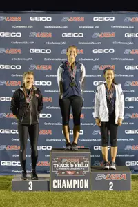 McKenzie Johnson won the C-USA Outdoor pole vault title on Friday.